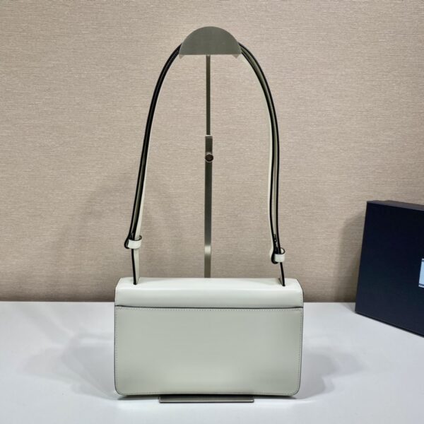 Prada Embl??me brushed-leather bag