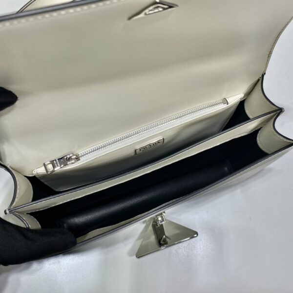 Prada Embl??me brushed-leather bag