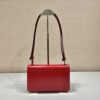 Prada Embl??me brushed-leather bag