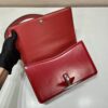 Prada Embl??me brushed-leather bag
