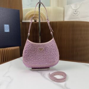 Prada Cleo satin bag with crystals