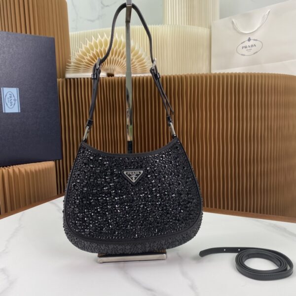 Prada Cleo satin bag with crystals