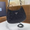 Prada Cleo satin bag with crystals