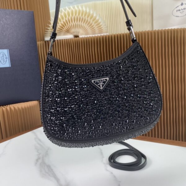 Prada Cleo satin bag with crystals