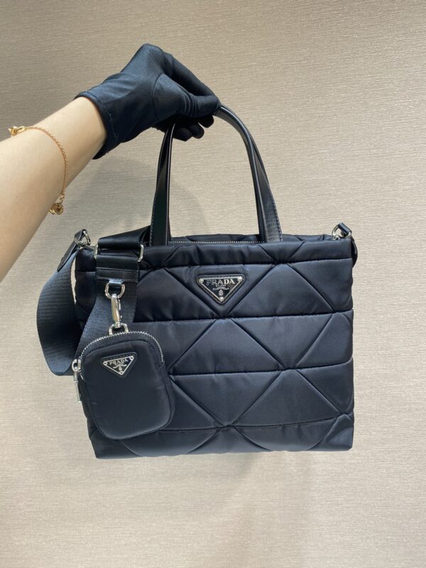 Prada System Nappa Leather Patchwork Tote