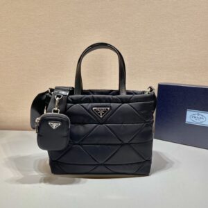 Prada System Nappa Leather Patchwork Tote