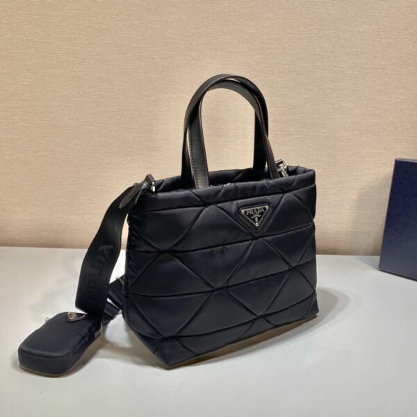 Prada System Nappa Leather Patchwork Tote