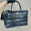 Prada  Black Re-nylon Medium Padded Tote