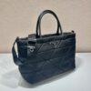 Prada  Black Re-nylon Medium Padded Tote