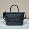 Prada  Black Re-nylon Medium Padded Tote