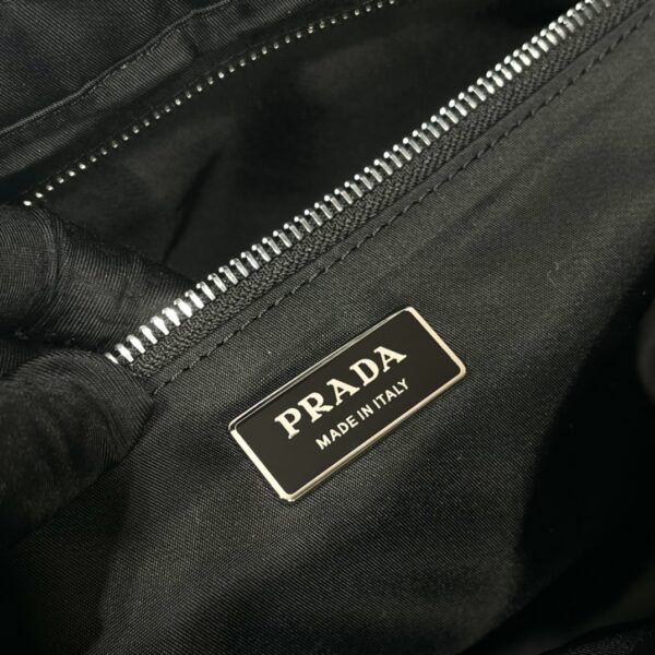 Prada  Black Re-nylon Medium Padded Tote