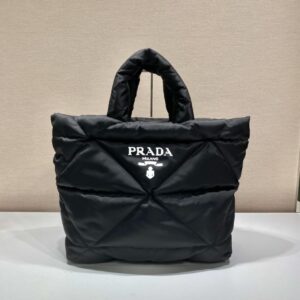 Prada Black Padded Nappa Tote Bag