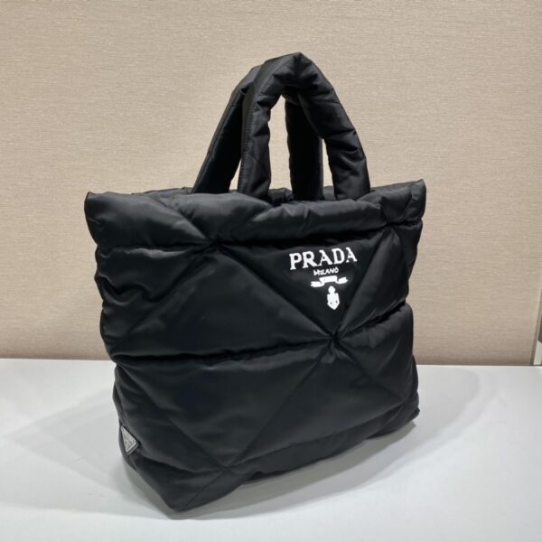 Prada Black Padded Nappa Tote Bag