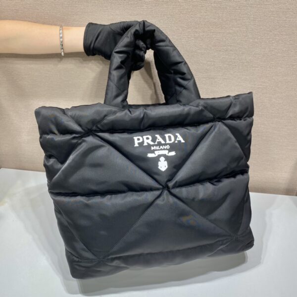Prada Black Padded Nappa Tote Bag