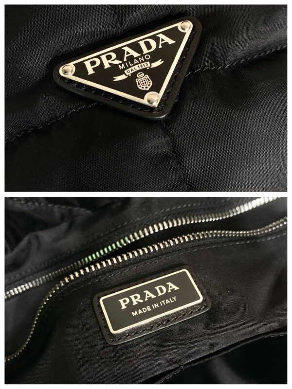 Prada Black Padded Nappa Tote Bag
