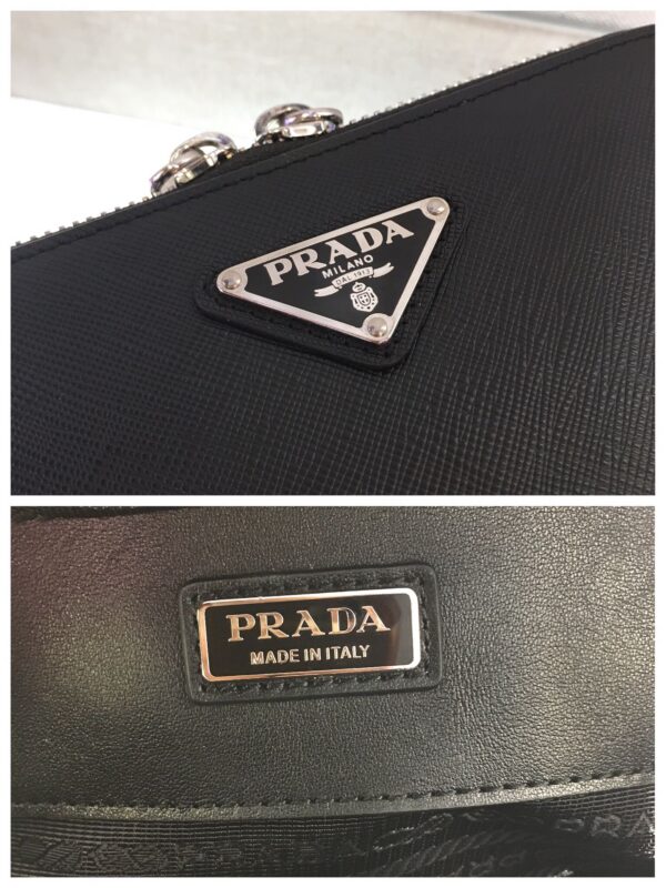 Prada Small Prada Brique leather bag