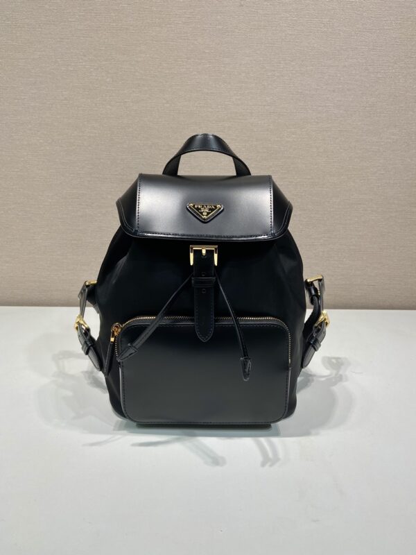 Prada Re-nylon And Brushed Leather Backpack