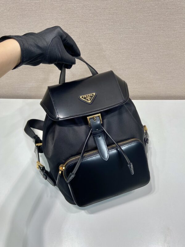 Prada Re-nylon And Brushed Leather Backpack