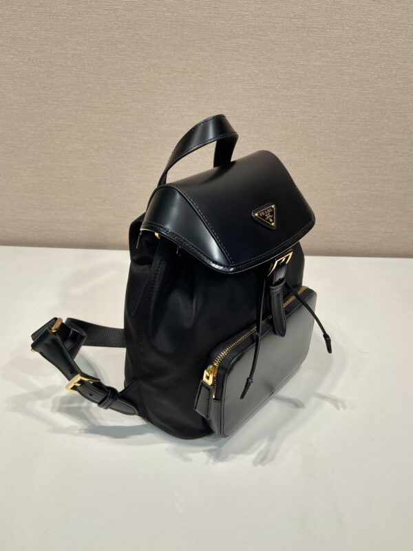 Prada Re-nylon And Brushed Leather Backpack