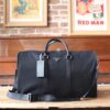 Prada Nylon Duffle Bag In Black