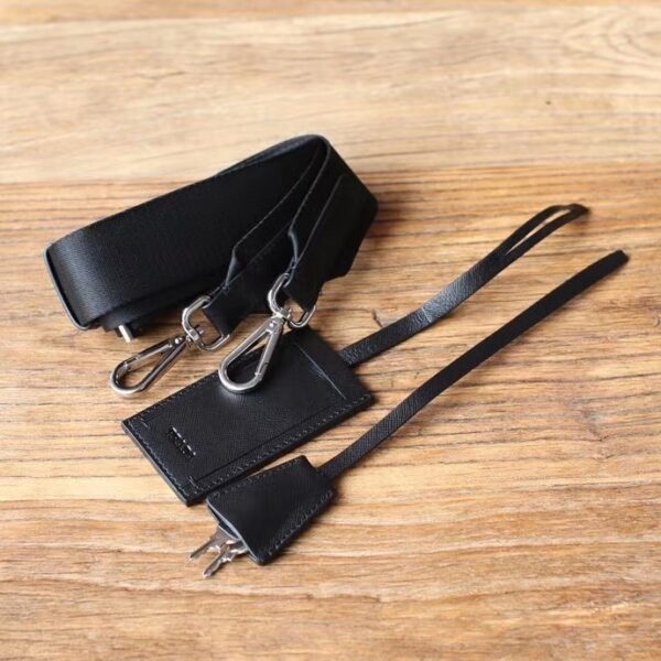 Prada Nylon Duffle Bag In Black