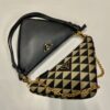 Prada Symbole Leather And Fabric Mini Bag