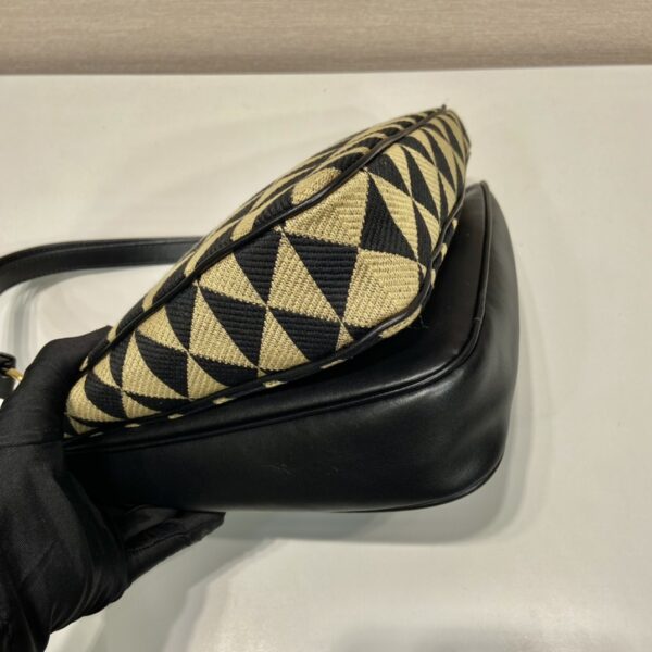 Prada Symbole Leather And Fabric Mini Bag