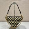 Prada Symbole Leather And Fabric Mini Bag