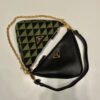 Prada Symbole Leather And Fabric Mini Bag
