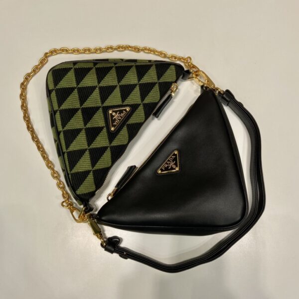 Prada Symbole Leather And Fabric Mini Bag