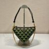 Prada Symbole Leather And Fabric Mini Bag