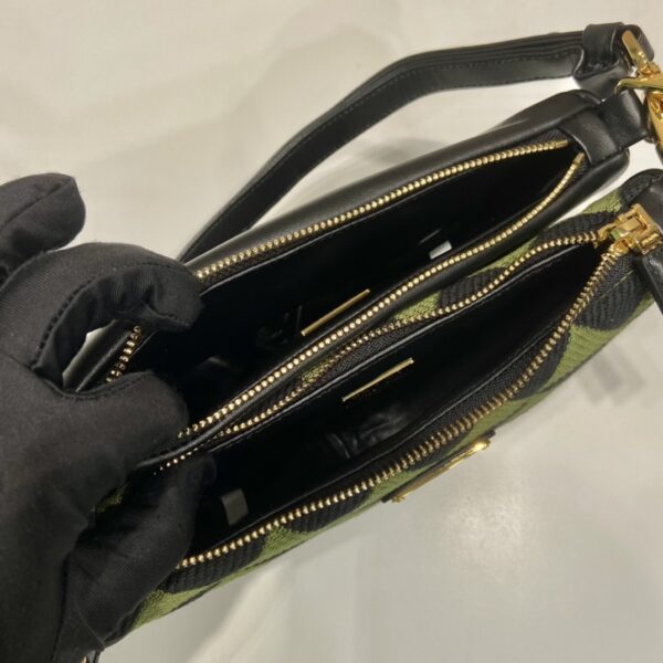 Prada Symbole Leather And Fabric Mini Bag