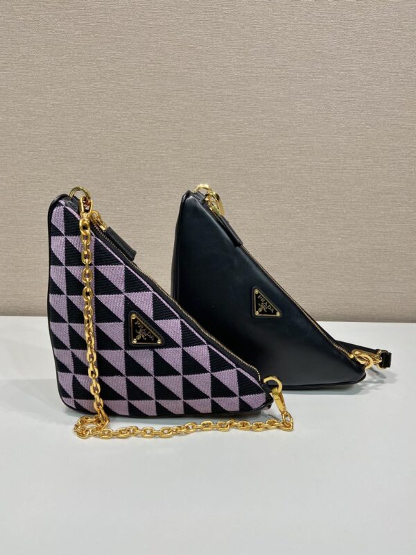Prada Symbole Leather And Fabric Mini Bag
