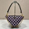 Prada Symbole Leather And Fabric Mini Bag