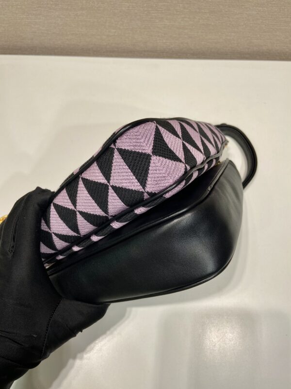 Prada Symbole Leather And Fabric Mini Bag