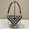 Prada Symbole Leather And Fabric Mini Bag