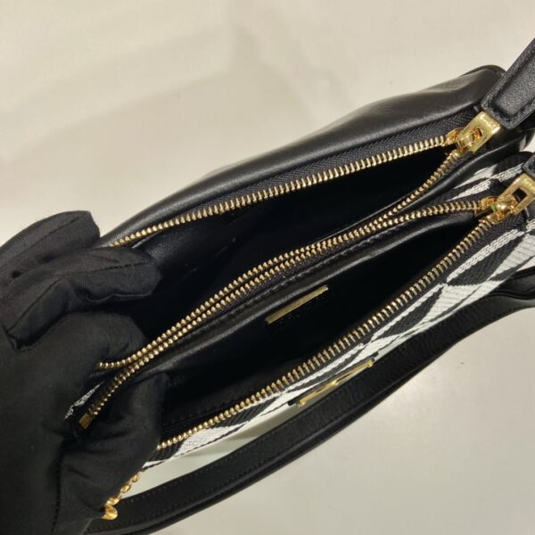 Prada Symbole Leather And Fabric Mini Bag
