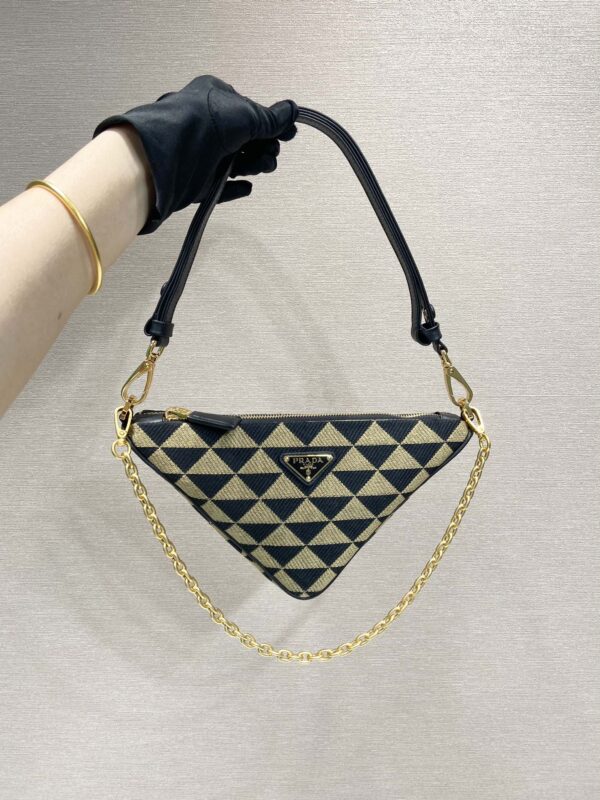 Prada Embroidered jacquard fabric mini-bag