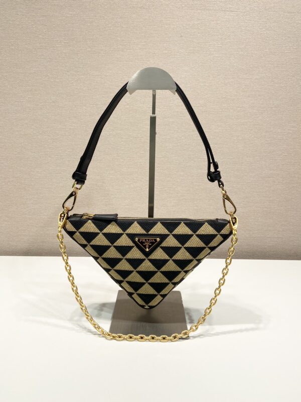 Prada Embroidered jacquard fabric mini-bag
