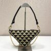 Prada Embroidered jacquard fabric mini-bag