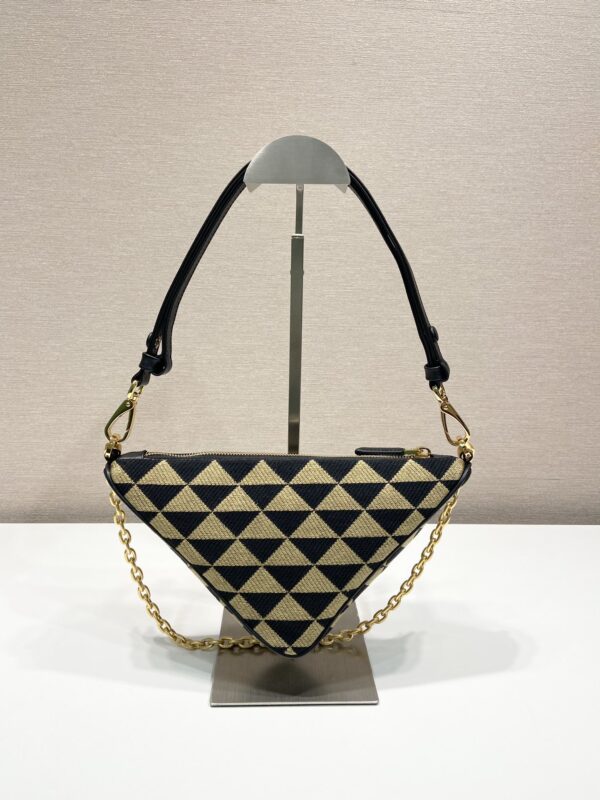 Prada Embroidered jacquard fabric mini-bag