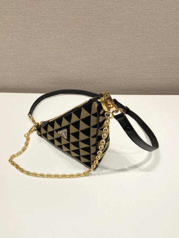 Prada Embroidered jacquard fabric mini-bag