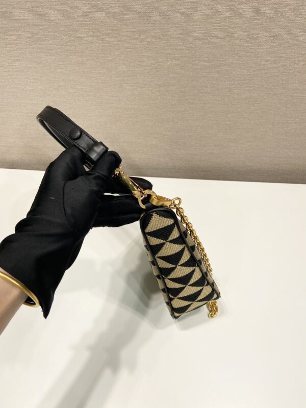Prada Embroidered jacquard fabric mini-bag