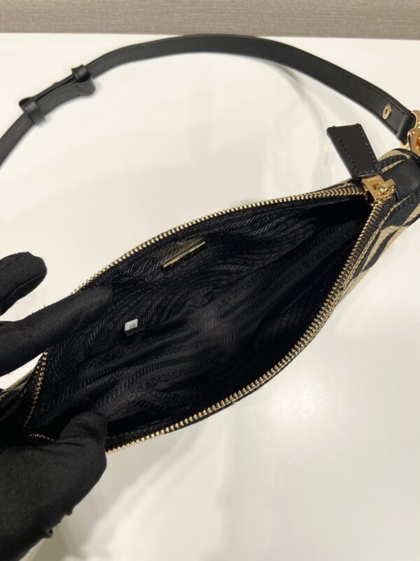 Prada Embroidered jacquard fabric mini-bag