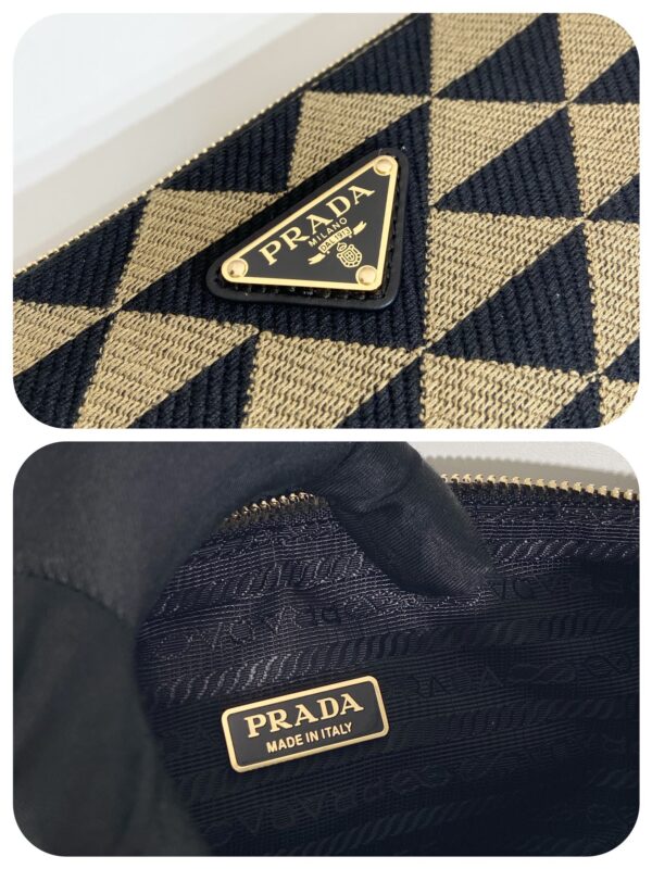 Prada Embroidered jacquard fabric mini-bag