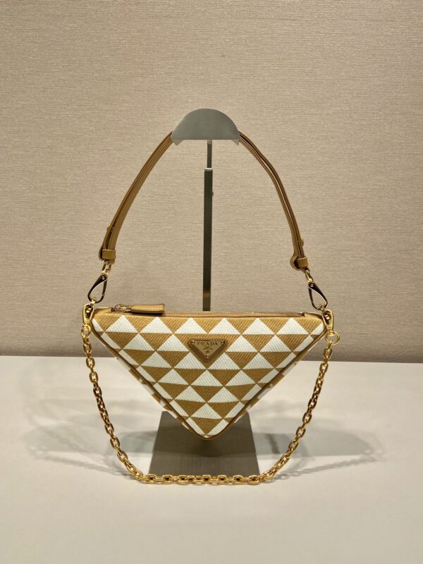 Prada Embroidered jacquard fabric mini-bag
