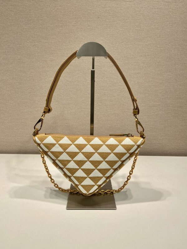 Prada Embroidered jacquard fabric mini-bag