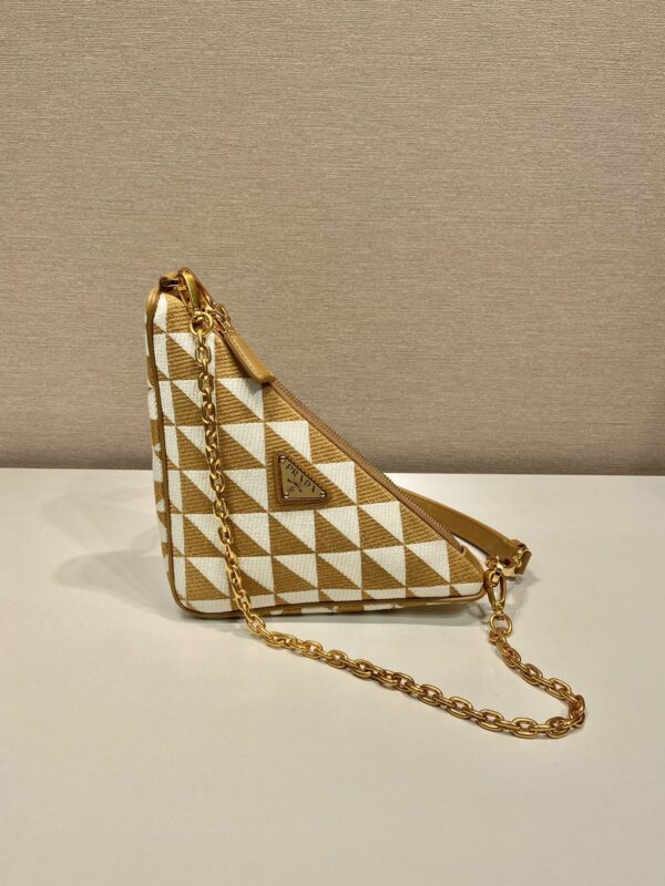 Prada Embroidered jacquard fabric mini-bag