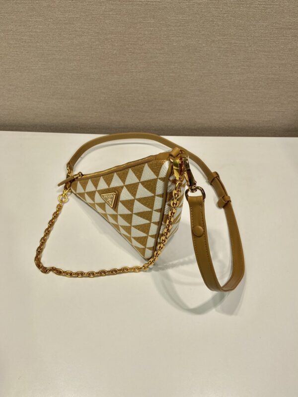 Prada Embroidered jacquard fabric mini-bag