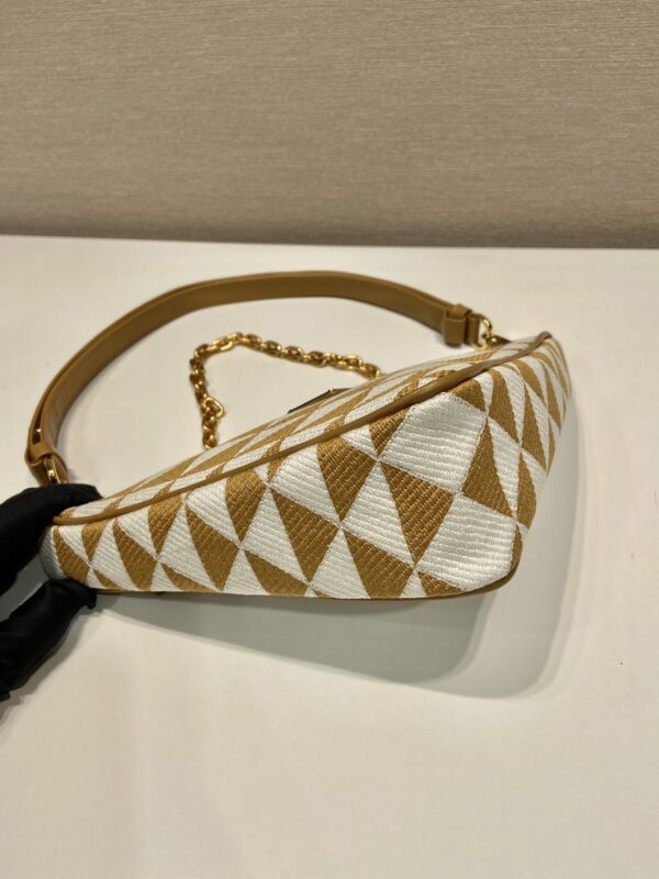 Prada Embroidered jacquard fabric mini-bag